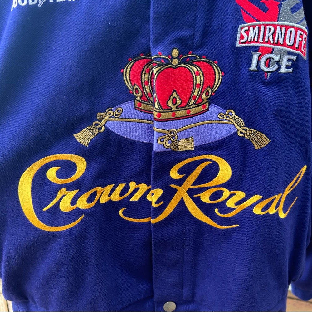 Crown Royal Team Caliber Nascar Racing Jacket Roush Racing Mens XL - Picture 4 of 11
